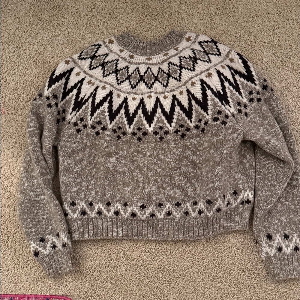 Cozy Fair Isle Knit Sweater